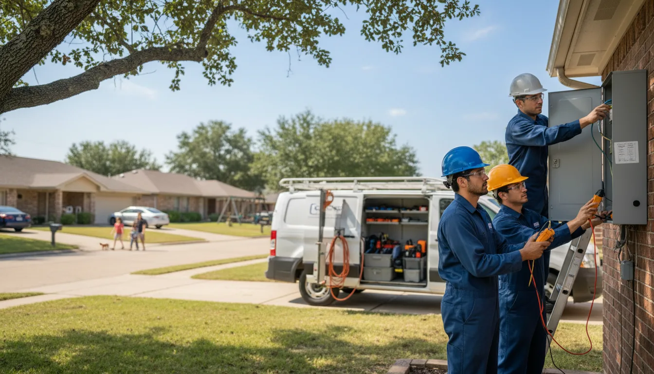 Certified electrician providing emergency electrical services in Owaneco, IL